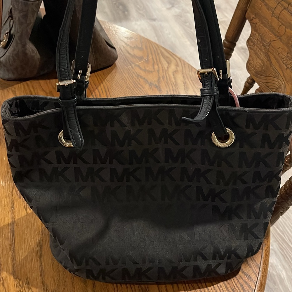 Michael Kors Black Monogram Tote